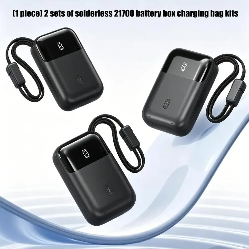 Caja baterías 21700 sin soldadura, almacenamiento ligero - imagen 5