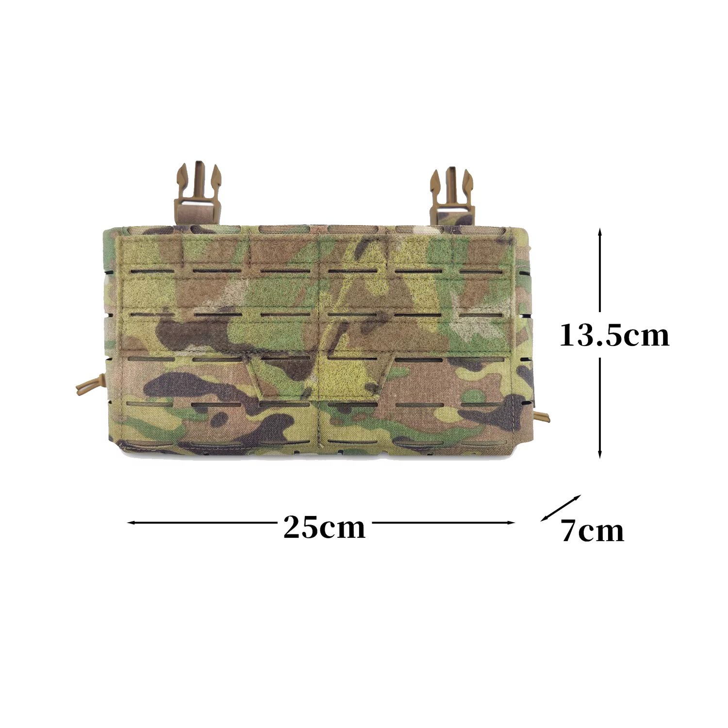 Bolsa táctica MOLLE para cargadores airsoft, panel frontal de expansión - imagen 3