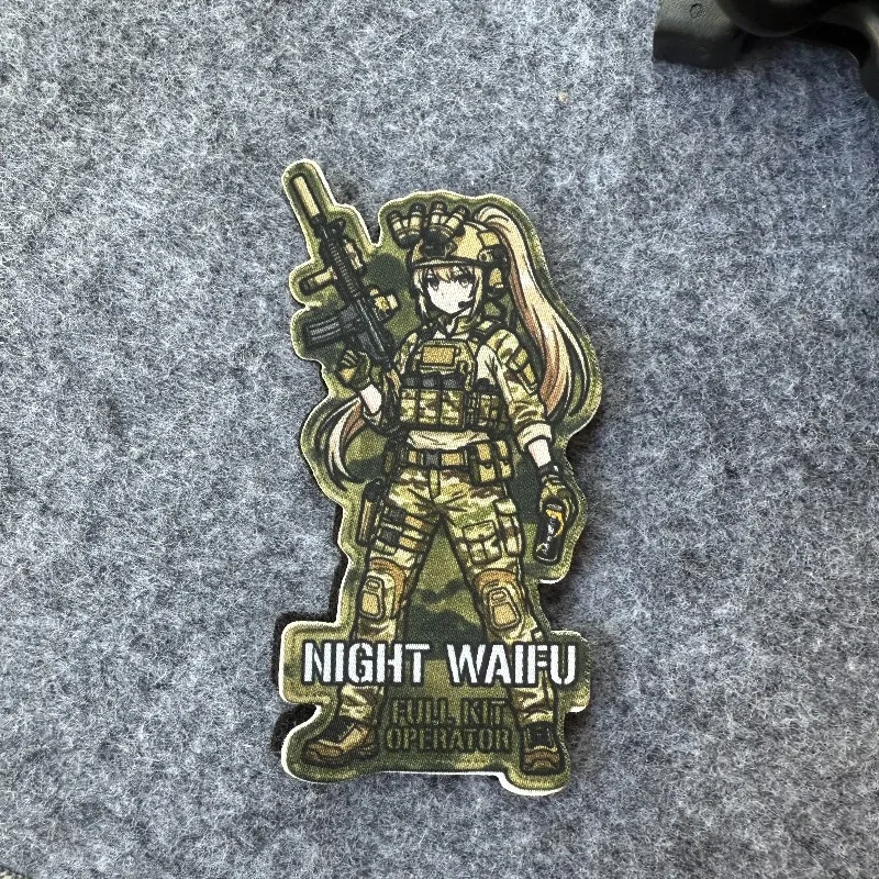 Parche táctico anime camuflaje insignia de velcro gancho y bucle - imagen 5