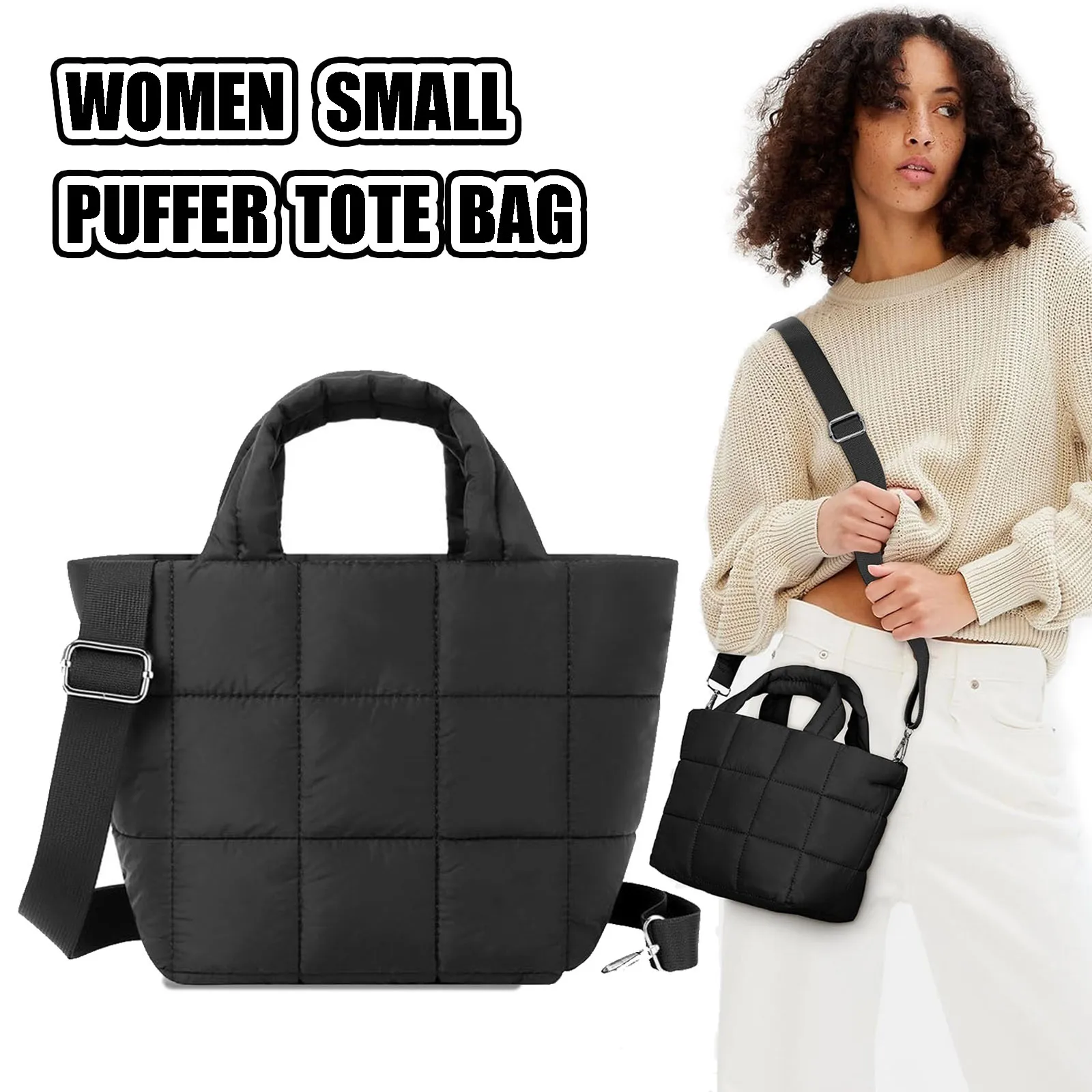Bolso táctico acolchado de nylon ligero con asa y bandolera - imagen 3