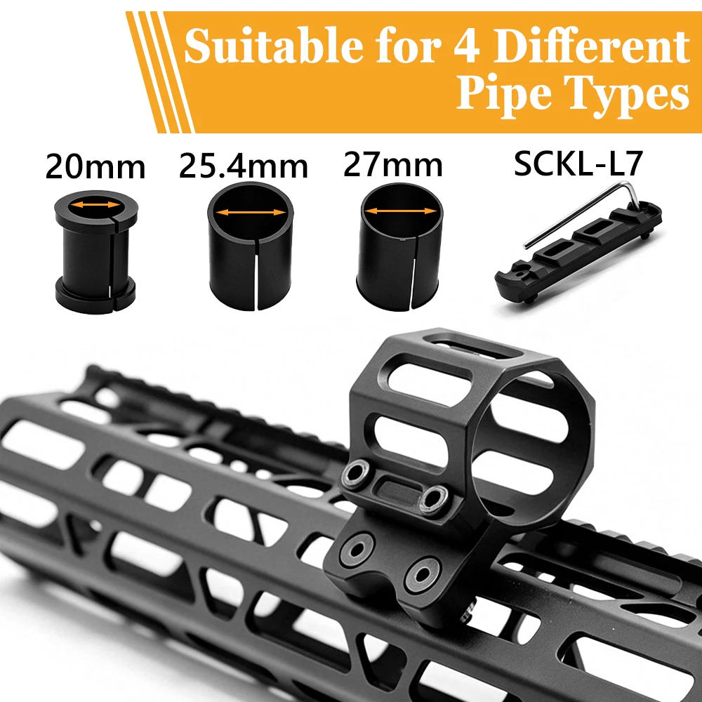 Soporte linterna táctica Kymod&M-K clip para riel Picatinny caza