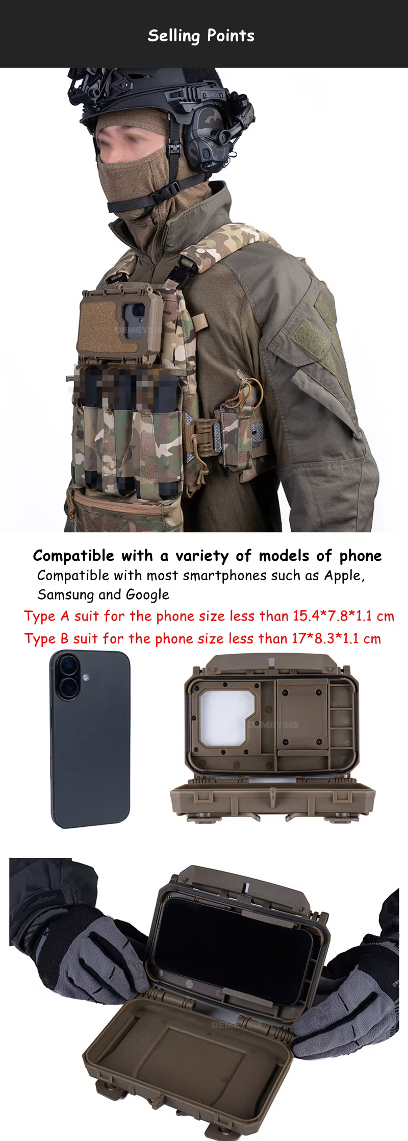 Funda en chaleco de caza