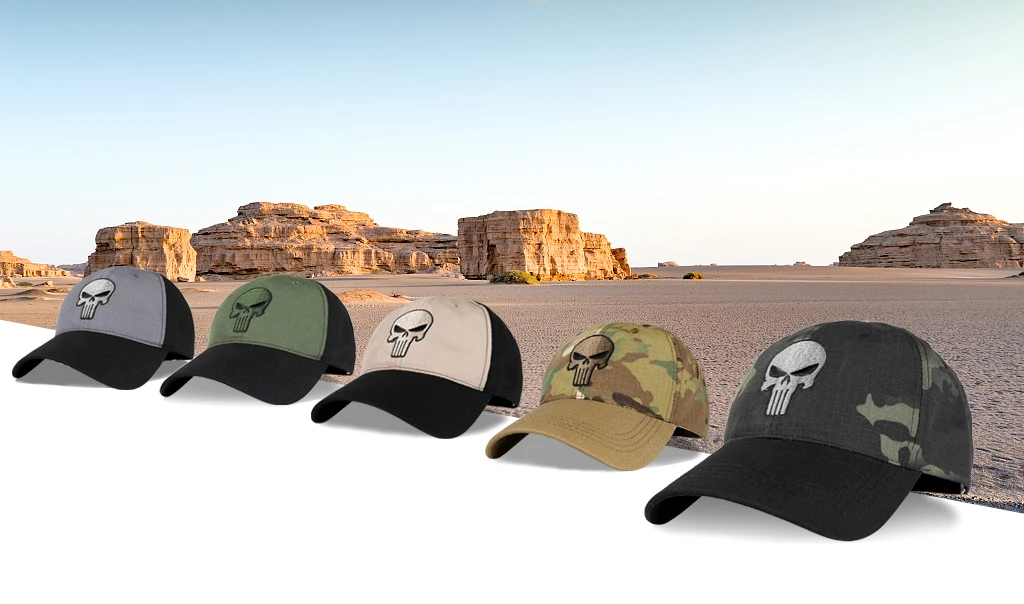 Gorra táctica camuflaje vista frontal