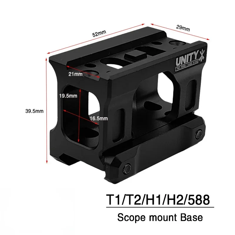 Soporte elevador rápido T2 ROMEO5 para mira réflex airsoft - imagen 2