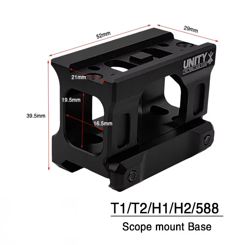 Soporte elevador rápido T2 ROMEO5 para mira réflex airsoft - imagen 2