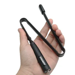 ABBREE Antena táctica SMA hembra doble banda plegable para radio