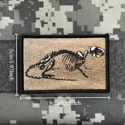 Parche gancho bucle esqueleto de tigre – Insignia táctica militar