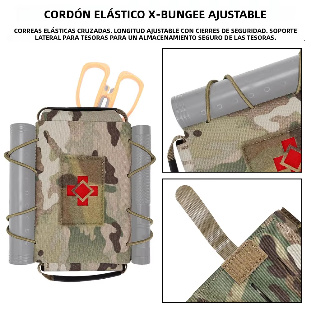 Bolsa médica táctica SINAIRSOFT – Botiquín MOLLE desmontable - imagen 2