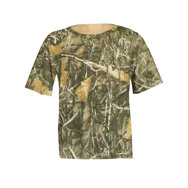 Camisa táctica camuflaje vegetacionalgodóntranspirable verano cazador