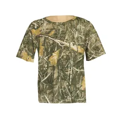 Camisa táctica camuflaje vegetacionalgodóntranspirable verano cazador