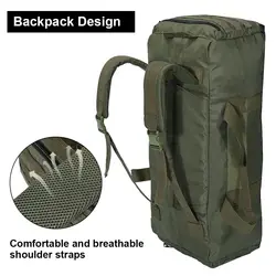 Bolsa táctica de lona con correas para mochila, equipo viaje