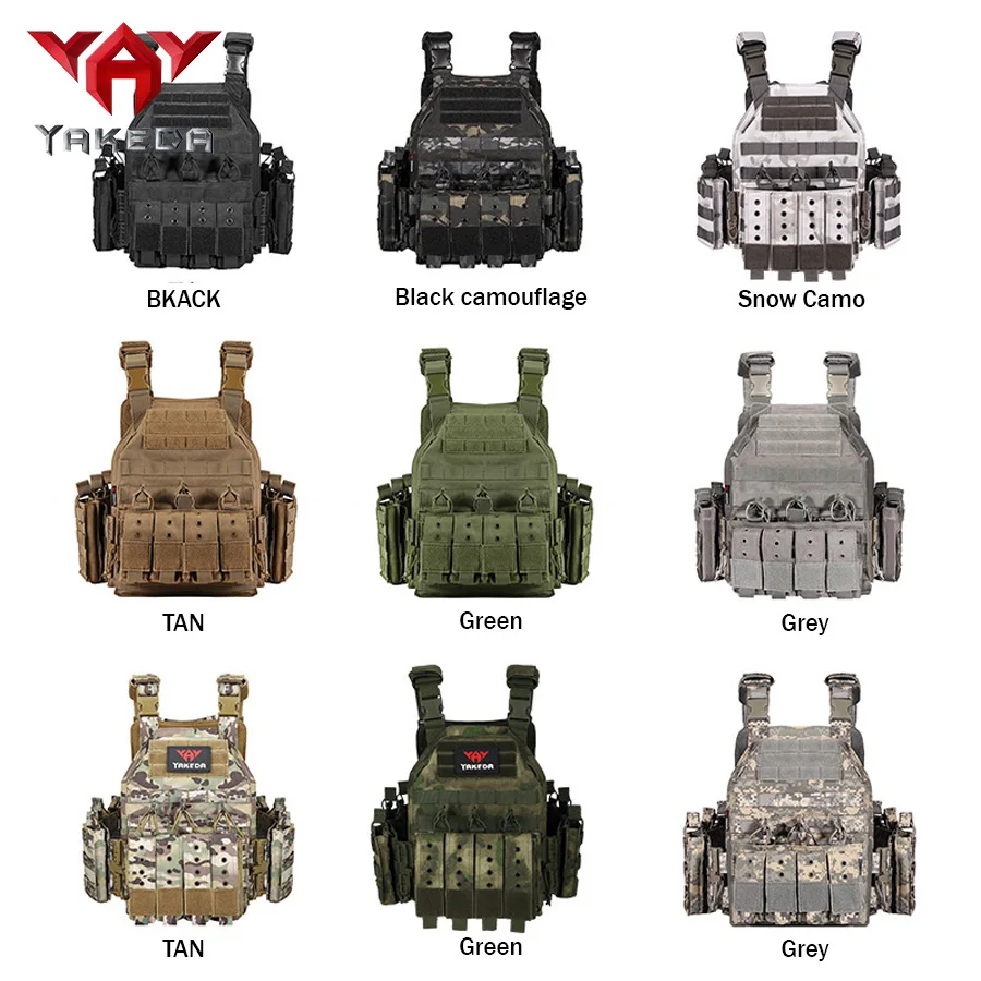 YAKEDA chaleco táctico de combate con desmontaje rápido CS camuflaje - imagen 3