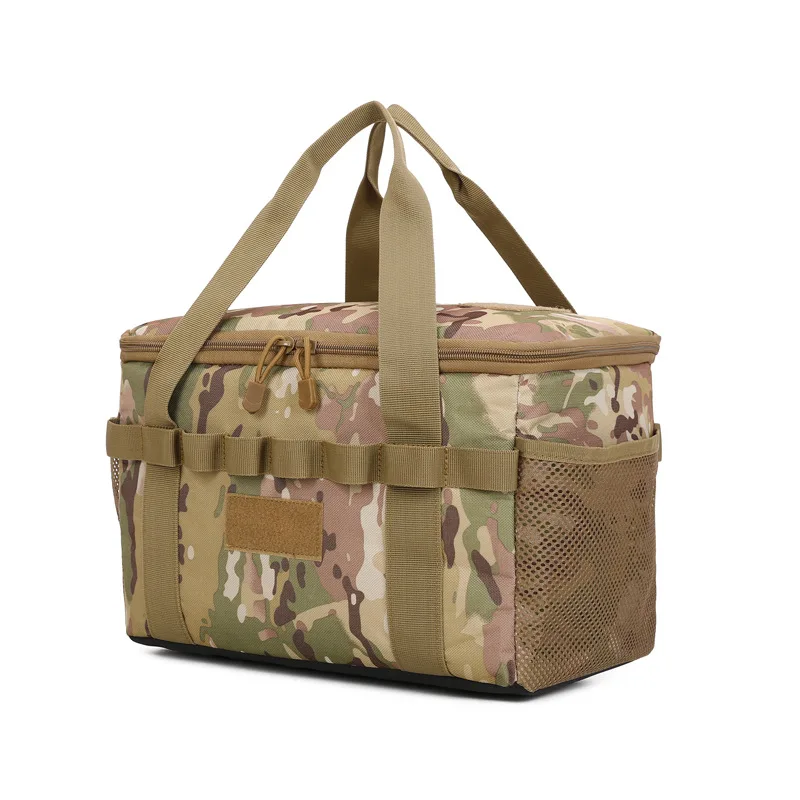 Bolsa táctica negra camping exterior con organizador y compartimentos - imagen 3