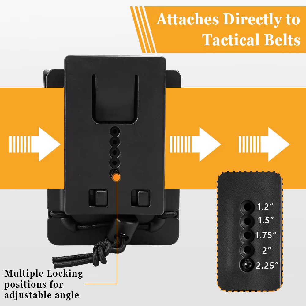 Funda porta cargador táctico MOLLE ripstop con clip giratorio - imagen 3