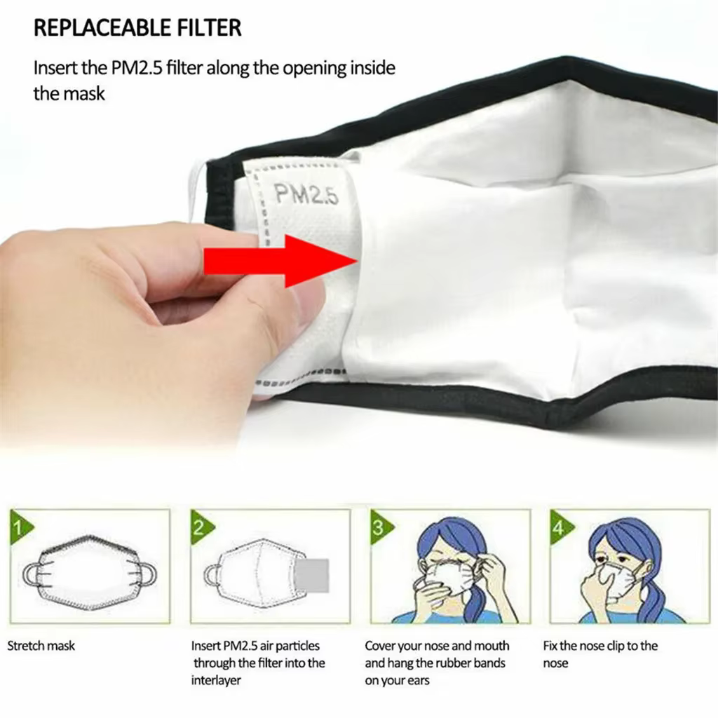 Recambio de filtro para insertar en mascarilla