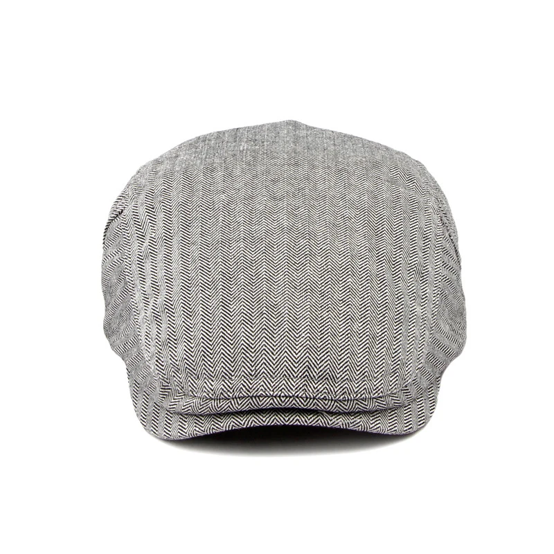 Gorra Plana Tweed Unisex – Estilo Newsboy con Visera y Espiga - imagen 4