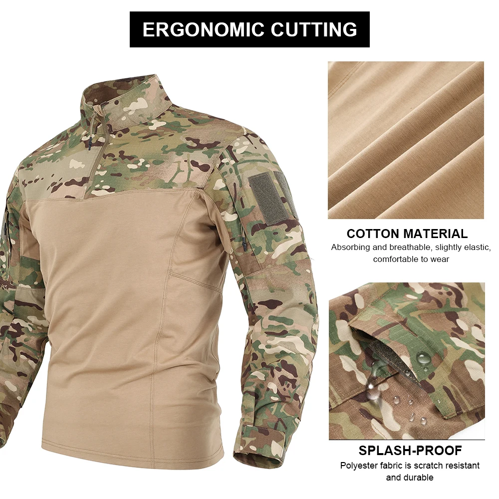 CP Camisa táctica manga larga camuflaje para campo y exteriores - imagen 3