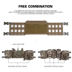 Plataforma de Pecho Táctica MOLLE para Airsoft, radio y bolsas MAG
