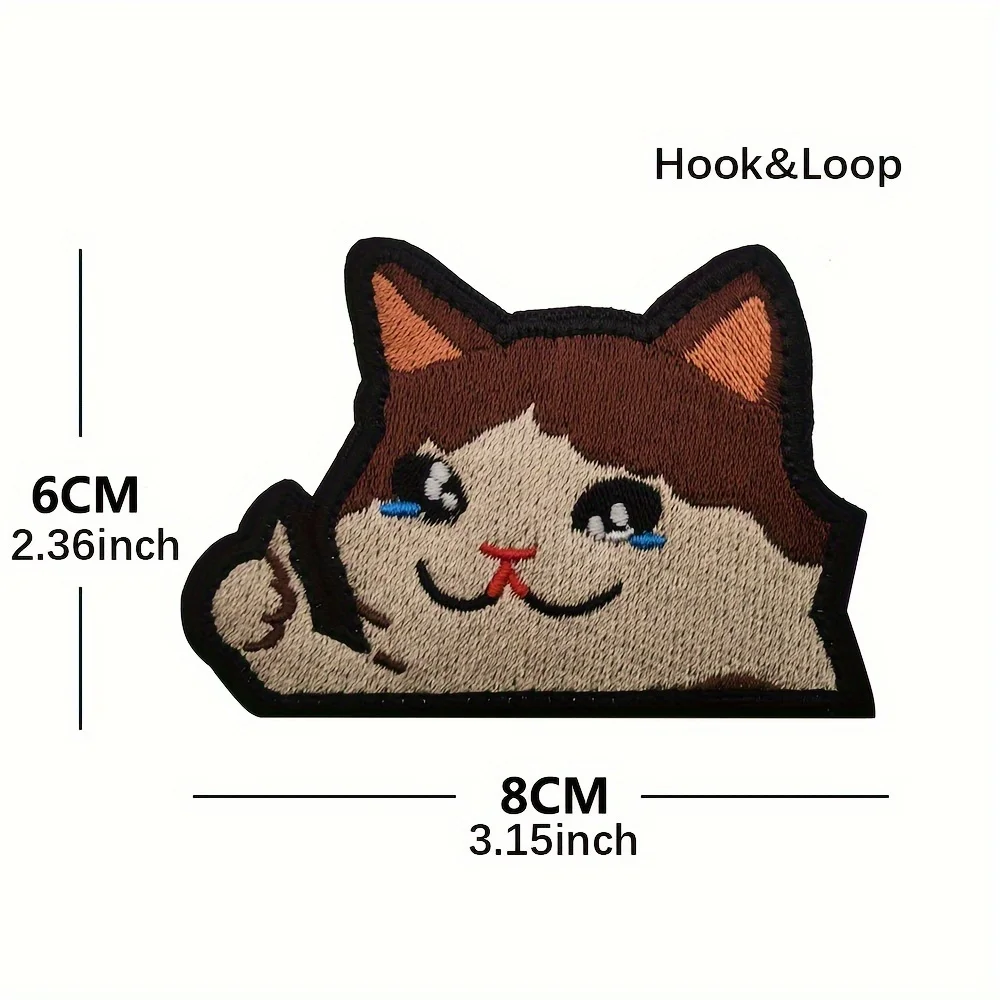 Parche táctico Morell gato llorando – Velcro exprés