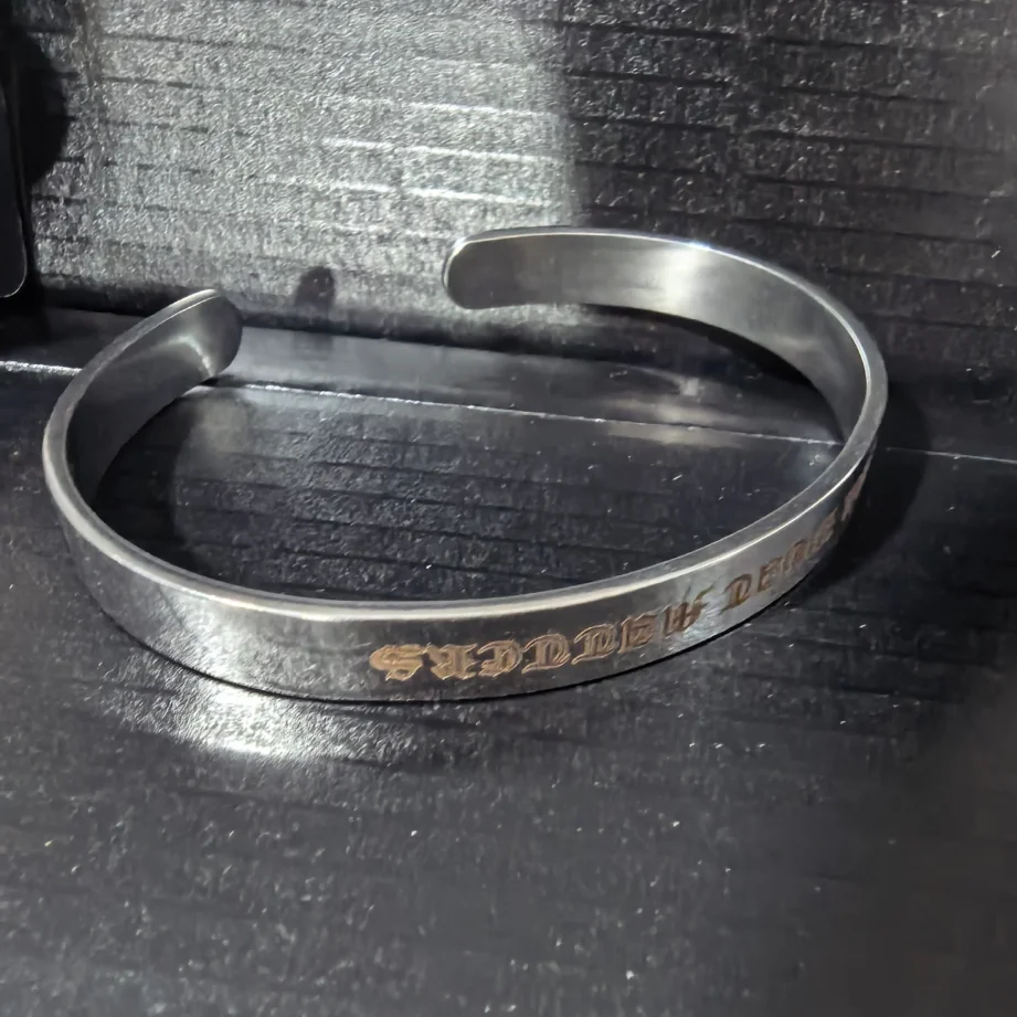 Pulsera táctica identificación campo de tiro acero inoxidable - imagen 4