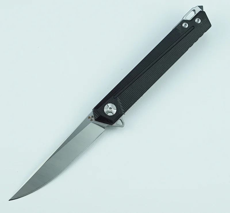 Cuchillo plegable flipper con hoja satinada