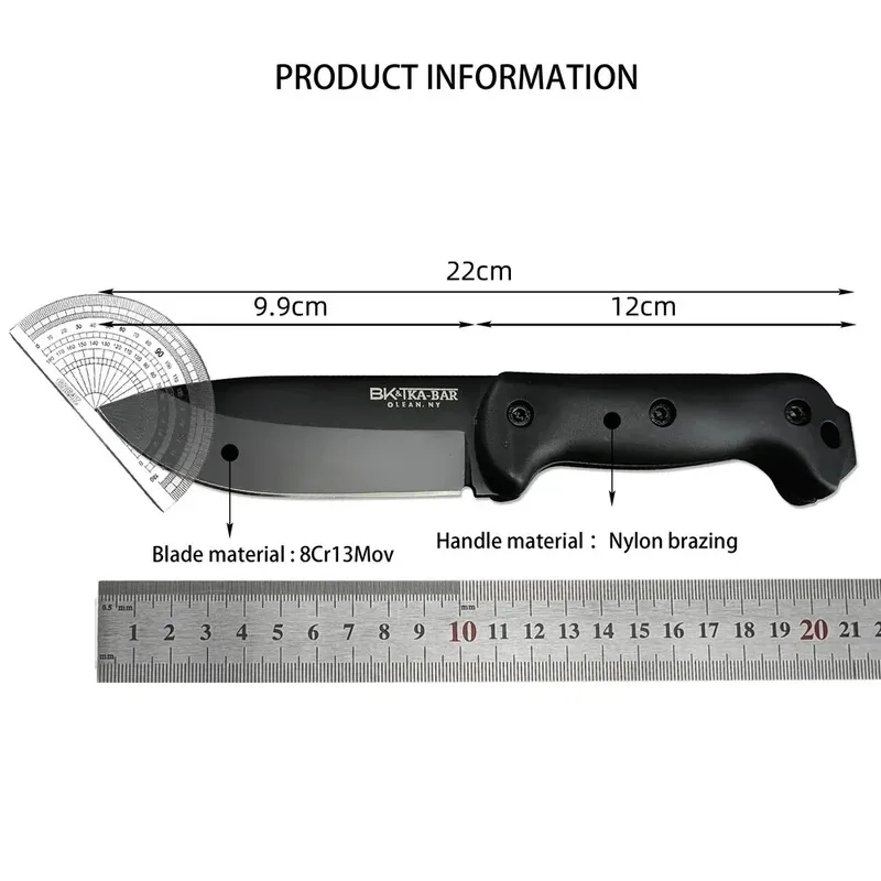 KB BK2 cuchillo de hoja fija táctico para supervivencia EDC outdoor - imagen 5