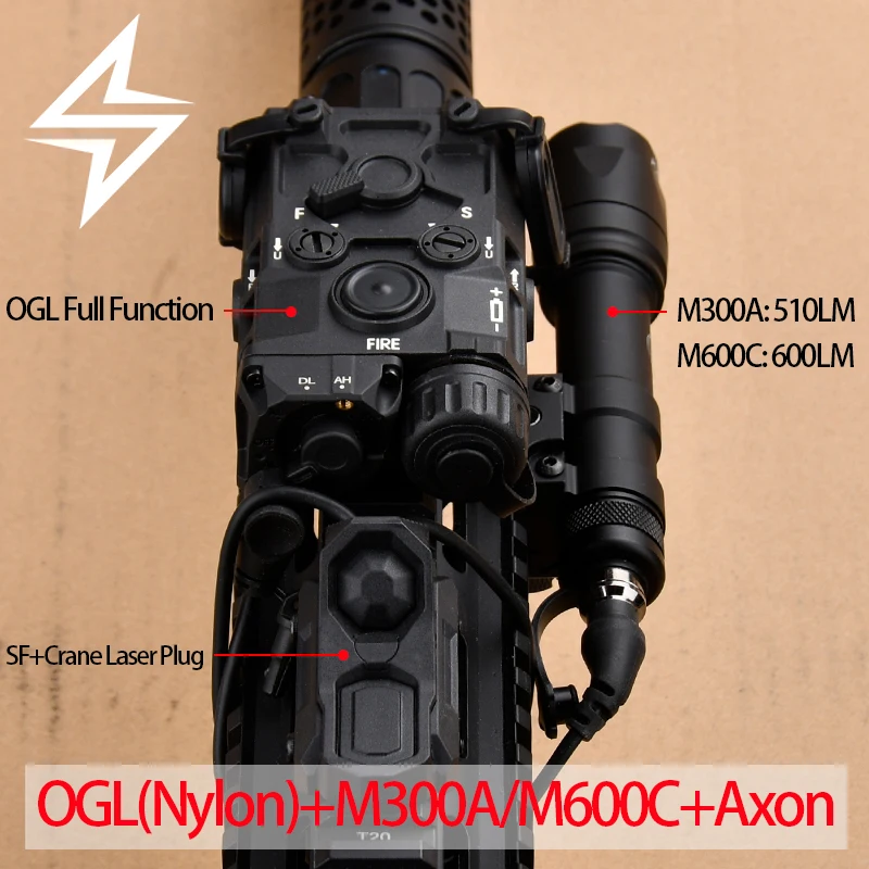 WADSN apuntador láser táctico VIS/IR con LED y carcasa nylon