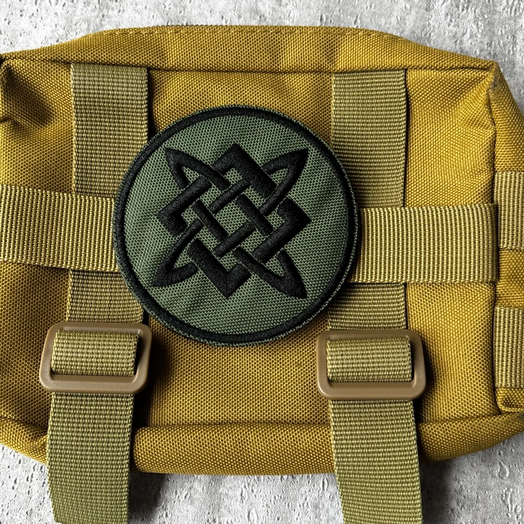 Parche táctico bordado estrella eslava Svarog con velcro y airsoft - imagen 5