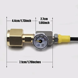 Adaptador recarga CO2 válvula TR21 llenado rápido