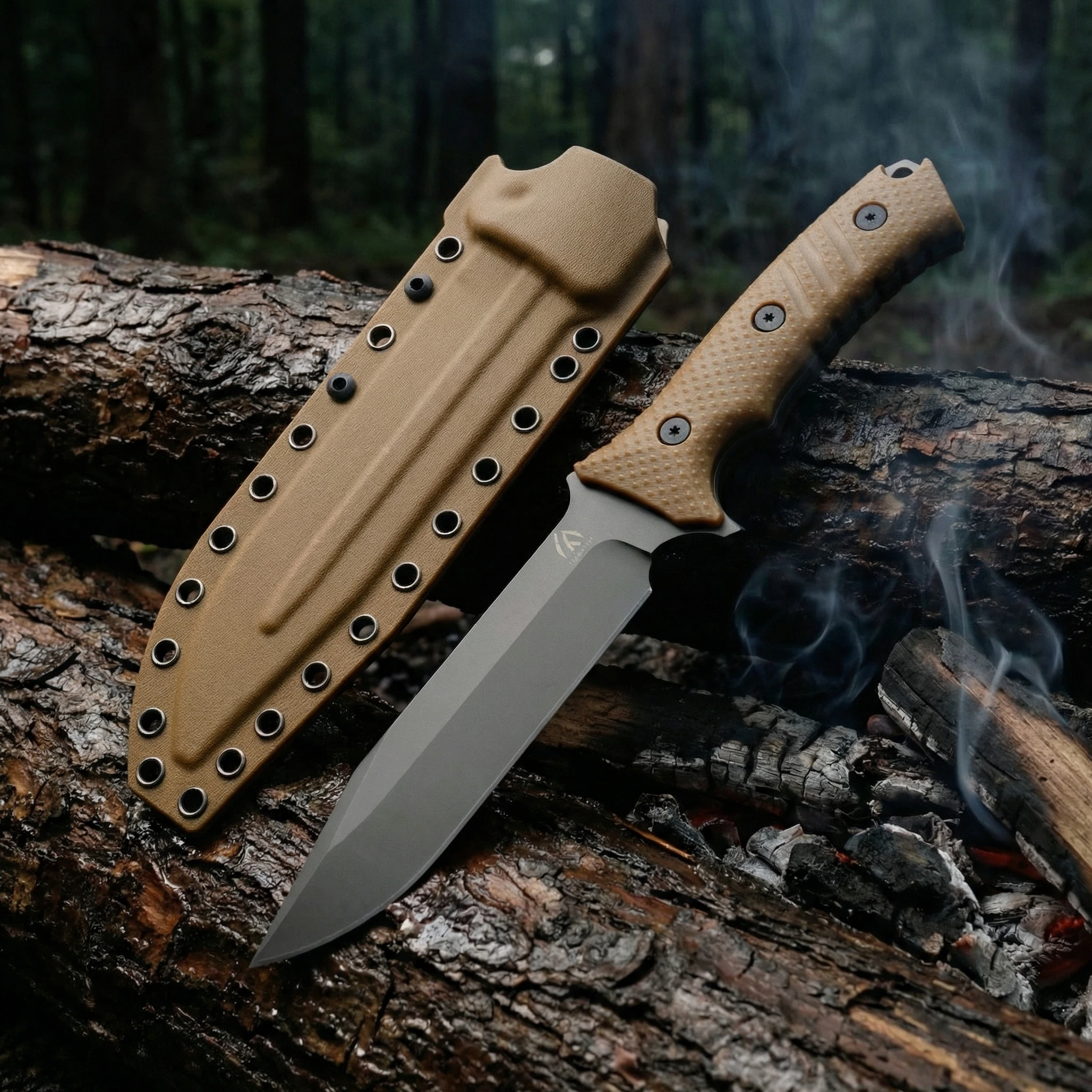 Cuchillo táctico de hoja fija alta dureza para camping y emergencias - imagen 2
