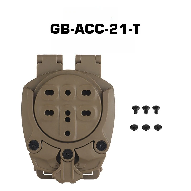 Adaptador MOLLE de rotación 360º para base táctica liberación rápida - imagen 5