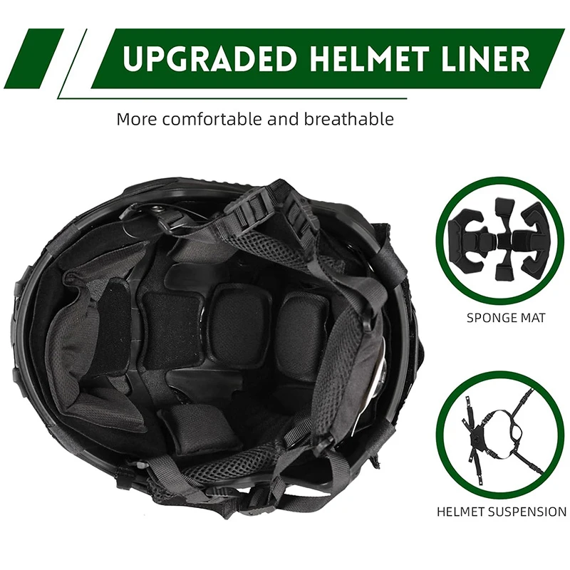 FAST MH Casco táctico airsoft de plástico ABS para entrenamiento - imagen 2