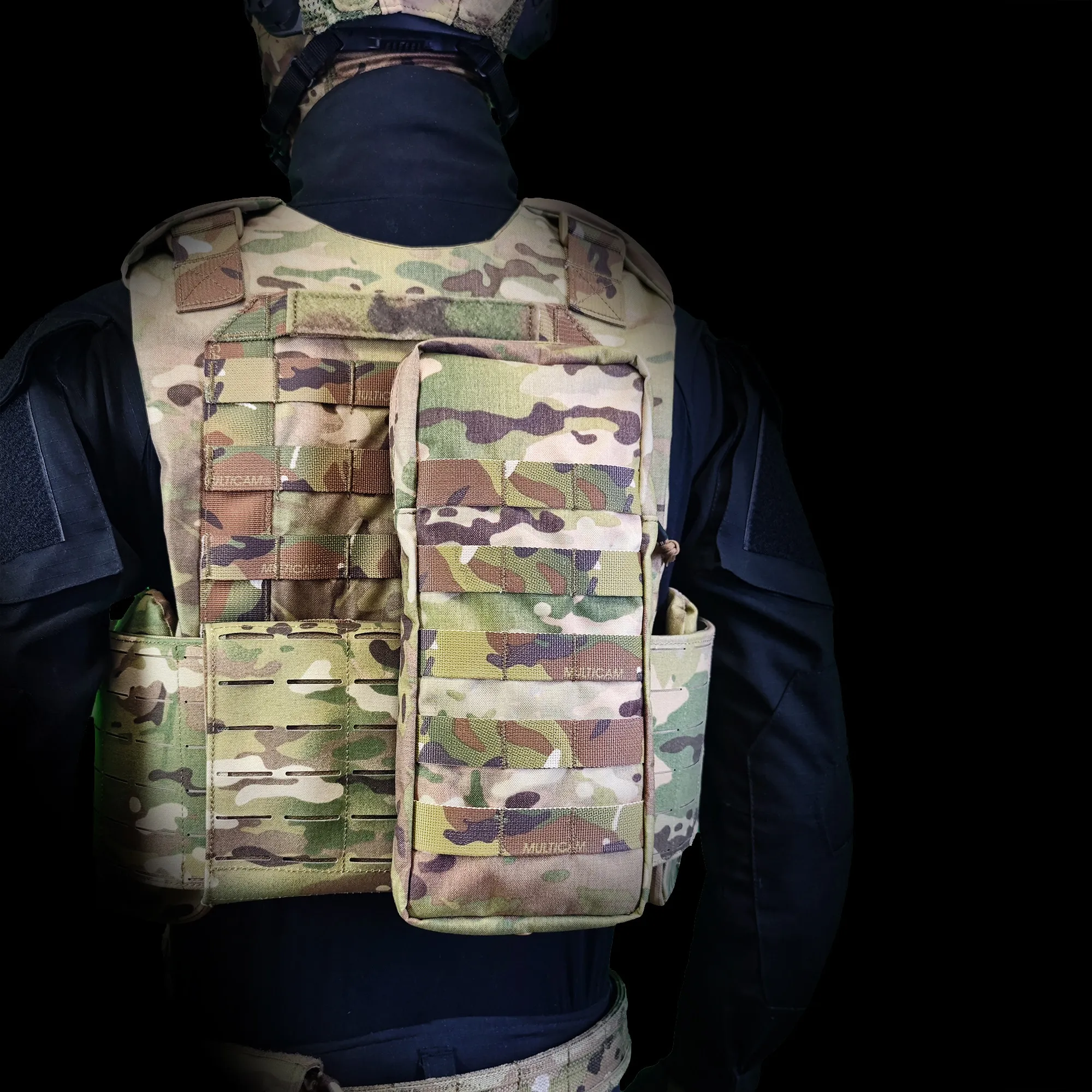 Bolsa de hidratación táctica MOLLE de nailon camuflaje para mochila - imagen 2