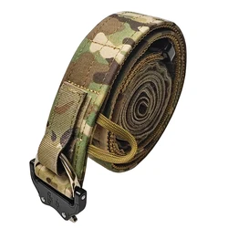 Cinturón táctico MOLLE doble capa liberación rápida para airsoft