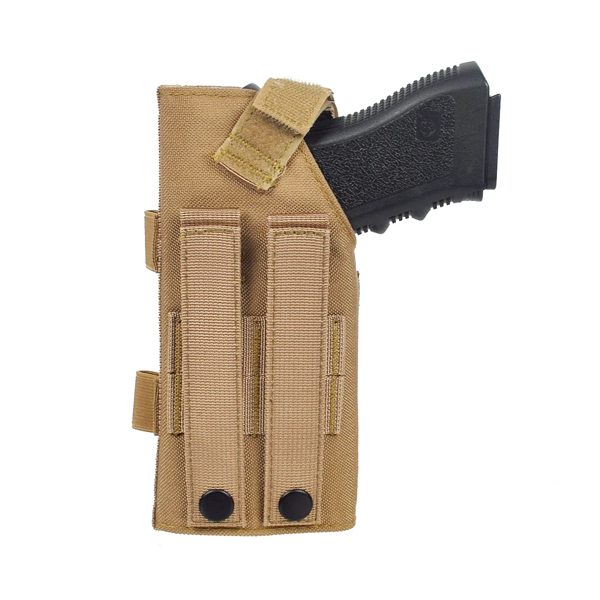 Funda táctica nailon pistola MOLLE modular derecha para M9 y Glock - imagen 2