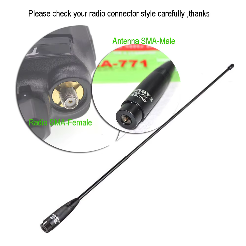 Antena Nagoya NA-771 SMA macho flexible VHF/UHF 144/430MHz