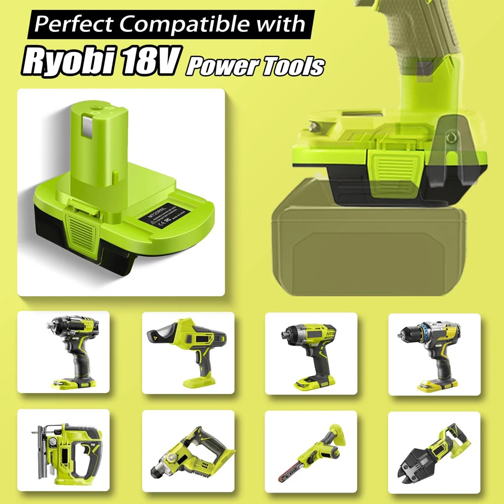 Adaptador de batería Makita 18V a Ryobi con USB MT20RNL - imagen 5