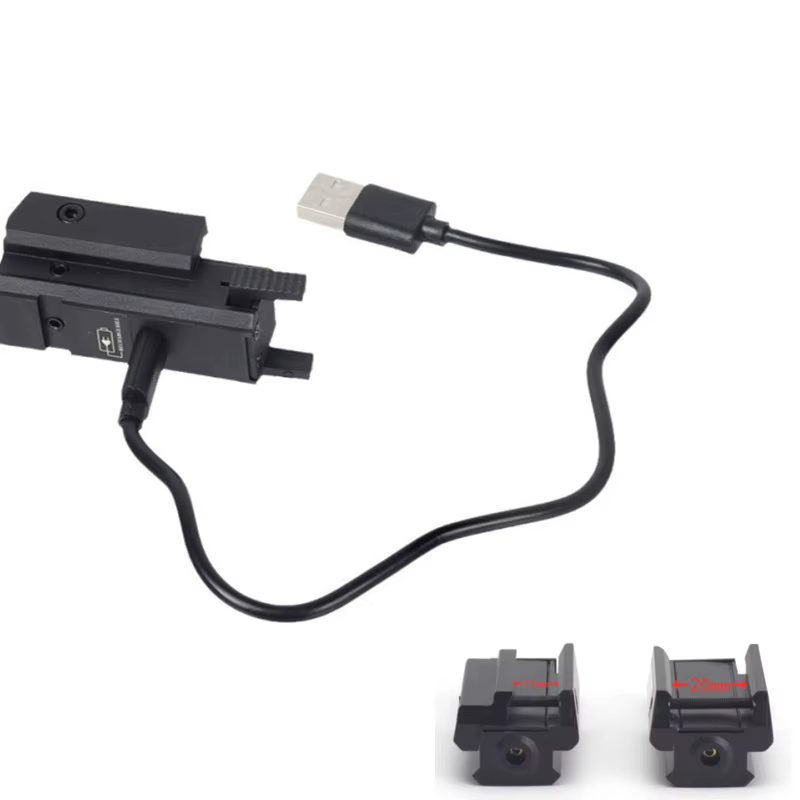 Mira láser recargable táctica verde/rojo/azul para Glock Picatinny - imagen 4