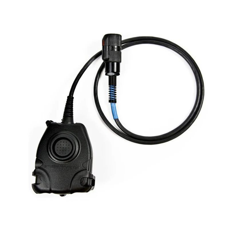 Adaptador PELTO PTT para radios militares conector MIL-C-55116 6 pines - imagen 2