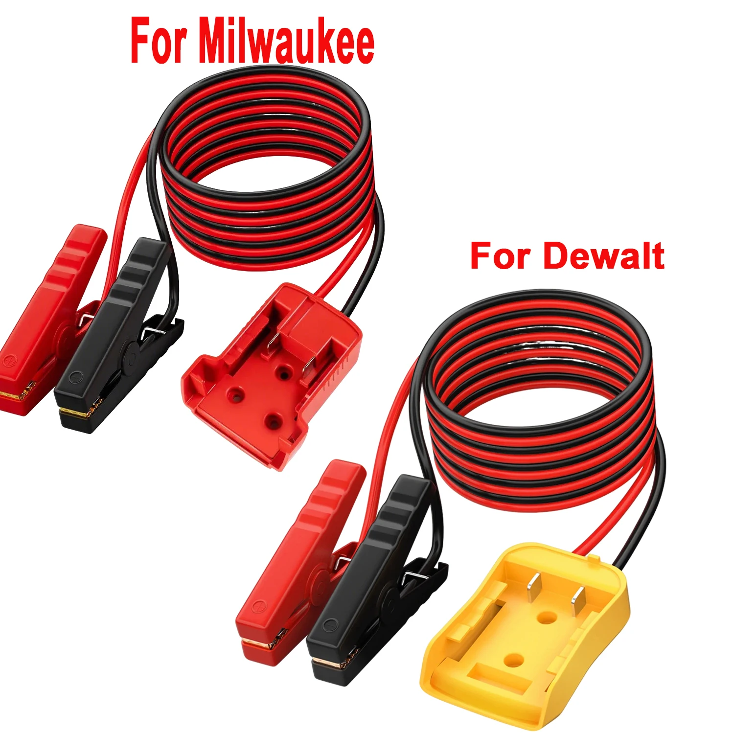 Adaptador de batería con pinza de cocodrilo para Milwaukee y Dewalt - imagen 4