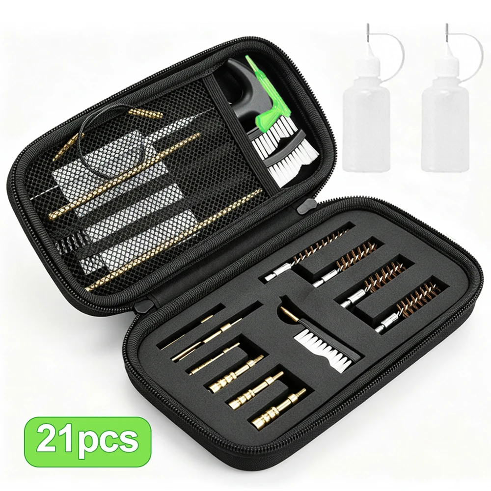 Kit de limpieza para pistola y rifle con cepillos de bronce - imagen 4