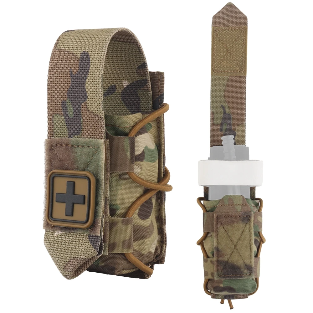 Funda táctica MOLLE para torniquete con tapa abatible y bolsa - imagen 2