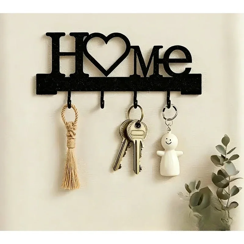 Gancho metálico de pared para llaves y organización de equipaje - imagen 3