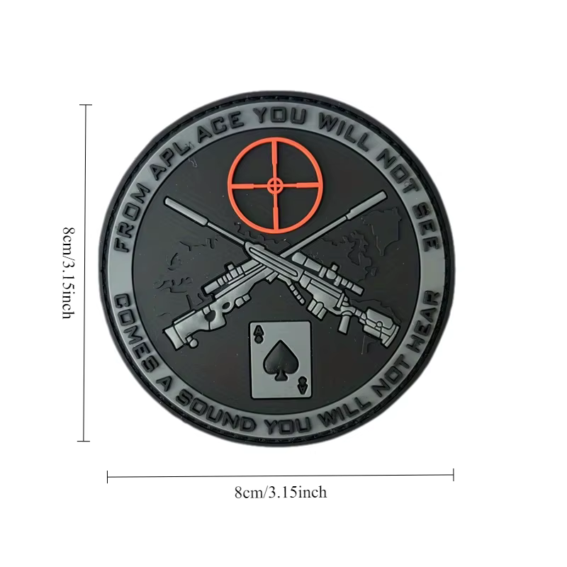 Insignia de moral con gancho y bucle