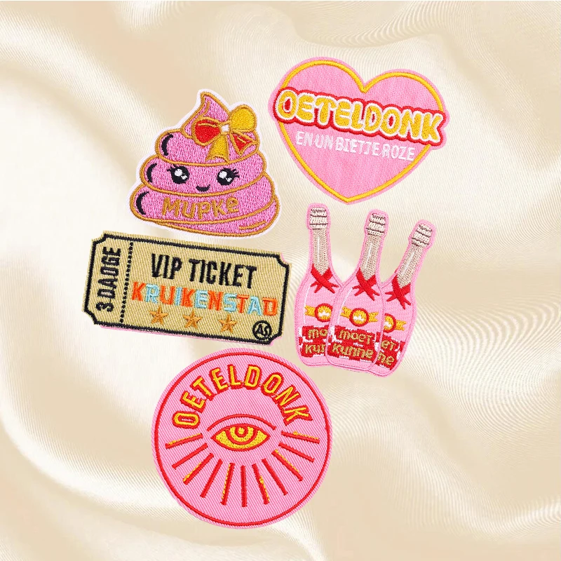 Parche bordado Oeteldonk - emblema de carnaval para ropa con plancha - imagen 4