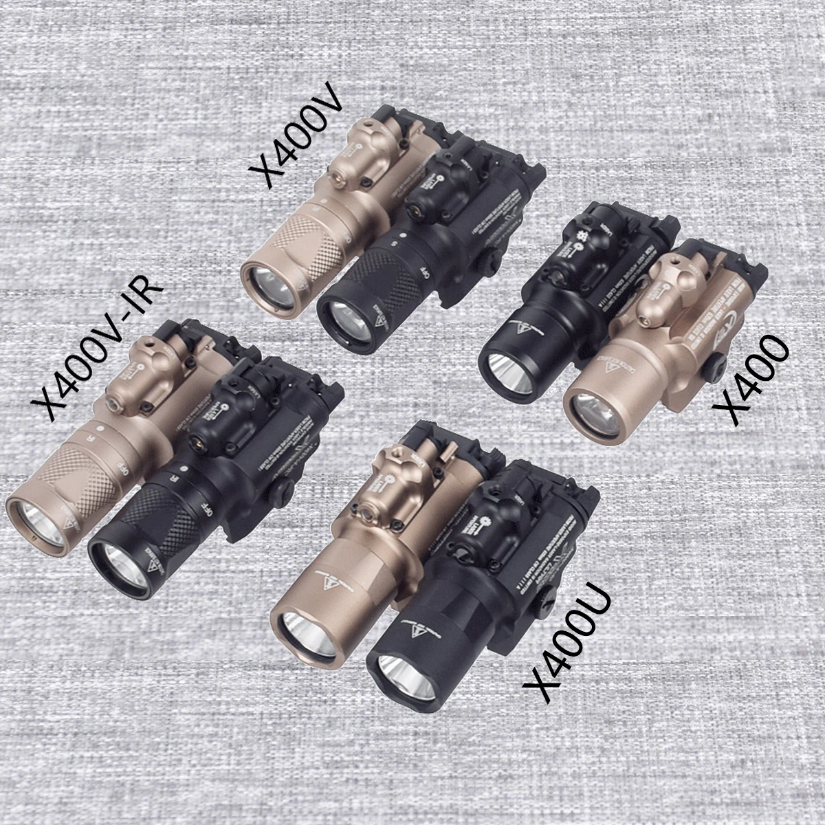 Mira láser táctica Surefire X400U Ultra – Linterna roja y verde para pistola - imagen 4