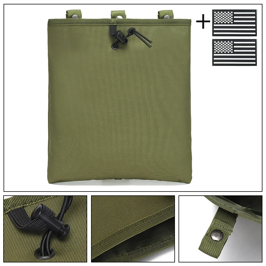 Bolsa táctica plegable con cierre rápido – Transporte equipo militar exterior - imagen 5