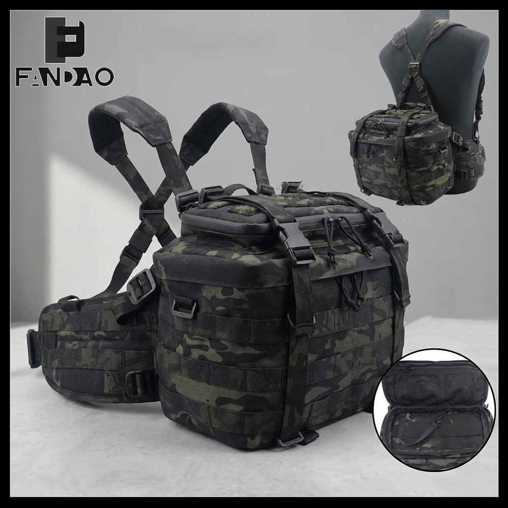Cinturón táctico MOLLE camuflaje: bolsa de cintura ajustable - imagen 4