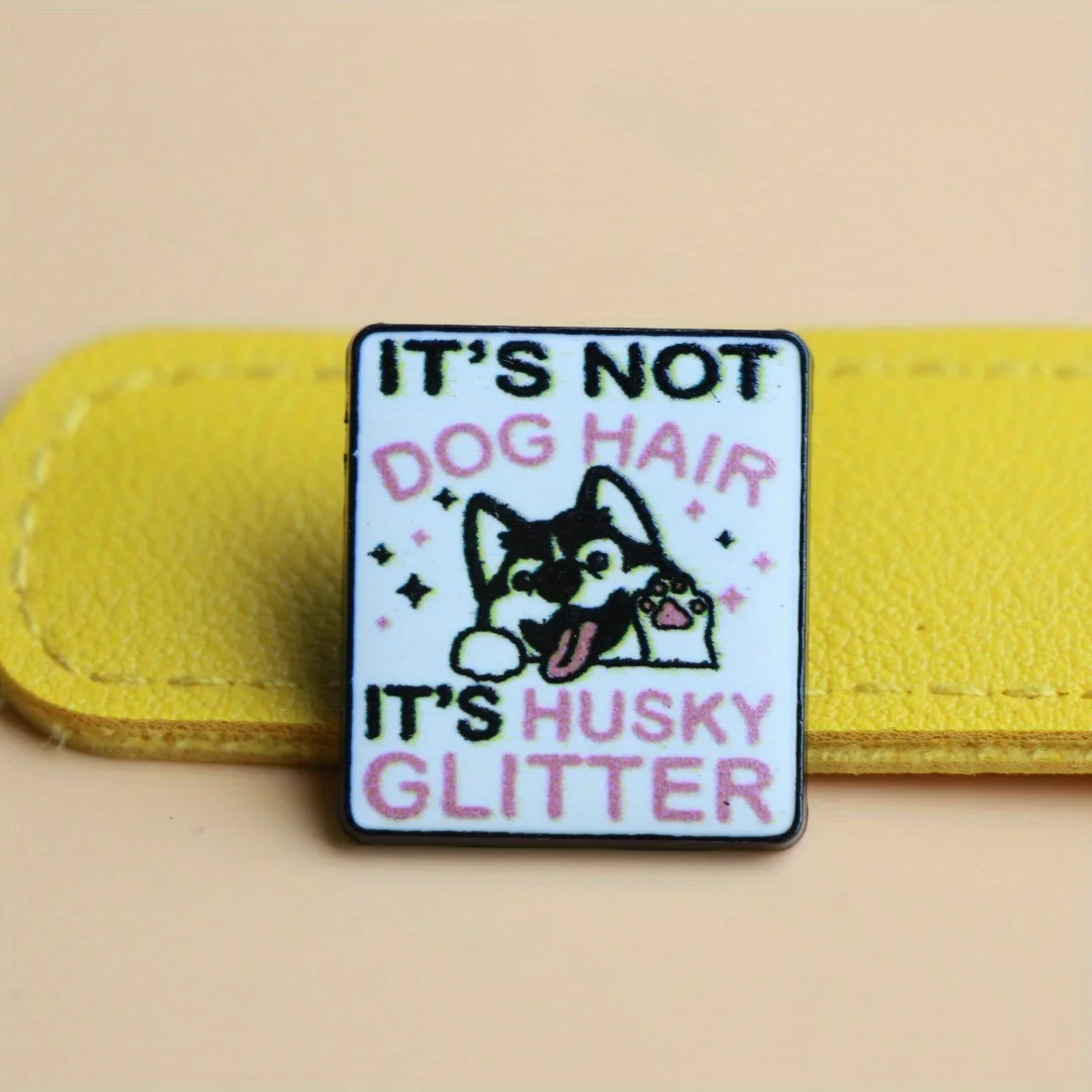 Pin esmaltado con frase humorística geométrica de solapa y mochila - imagen 3