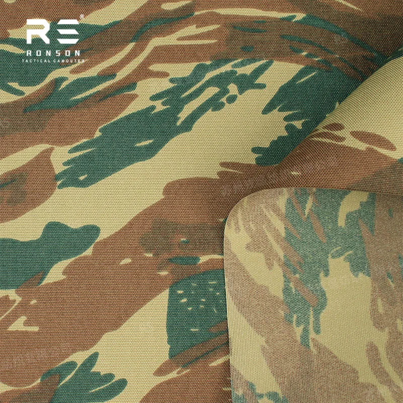 Tela Cordura 500D camuflaje Grecia Lizard impermeable PU táctica - imagen 2